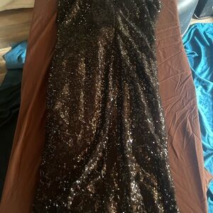 Grace Karin Black Sequin Maxi Dress